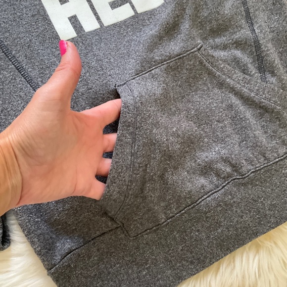 Adidas Ultimate Gray Hoodie "Fight Like Hell" Cancer Small - Picture 6 of 9